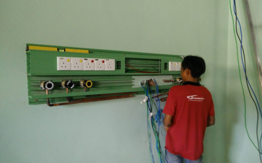 Complete installation CPX MGPS material on Hospital Bintulu site.