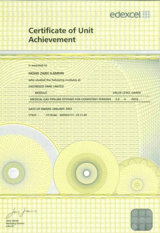 Authorized & Competent Person MPGS