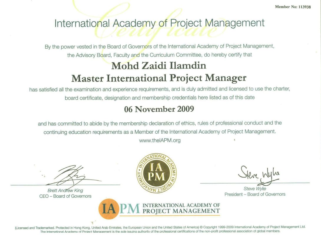 Master International Project Manager