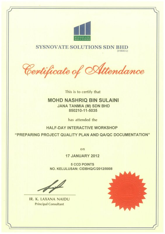 SYSNOVATE Preparing Quality Plan and QA/QC Documentation