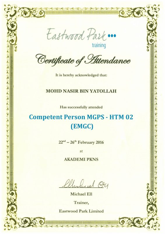 Competent Person MPGS - HTM 02